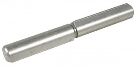 Hængsel 100 mm rustfri dråbeprofil svejsbar fast stift - 1 par - 2 stk.