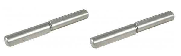 Hinge 100mm Stainless drop profile weldable fixed pin - 1pair - 2pcs