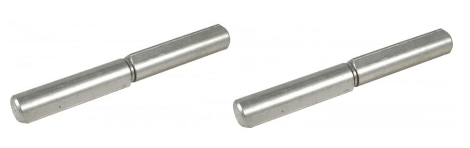 Gångjärn 160mm Rostfri droppprofil svetsbar fast stift - 1 par - 2 st