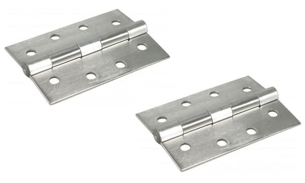 Hinge heavy duty 63x44mm Fixed pin stainless steel -1pair - 2pcs