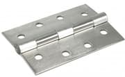 Hinge heavy duty 75x50mm Fixed pin stainless steel -1pair - 2pcs