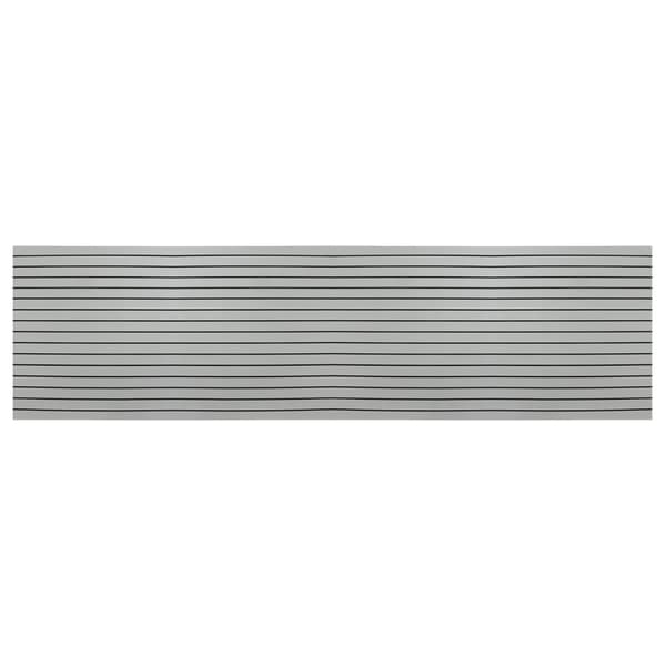 240x90cm 6mm EVA-skum Båtmatta Grå Faux Teak Marin golvplåt