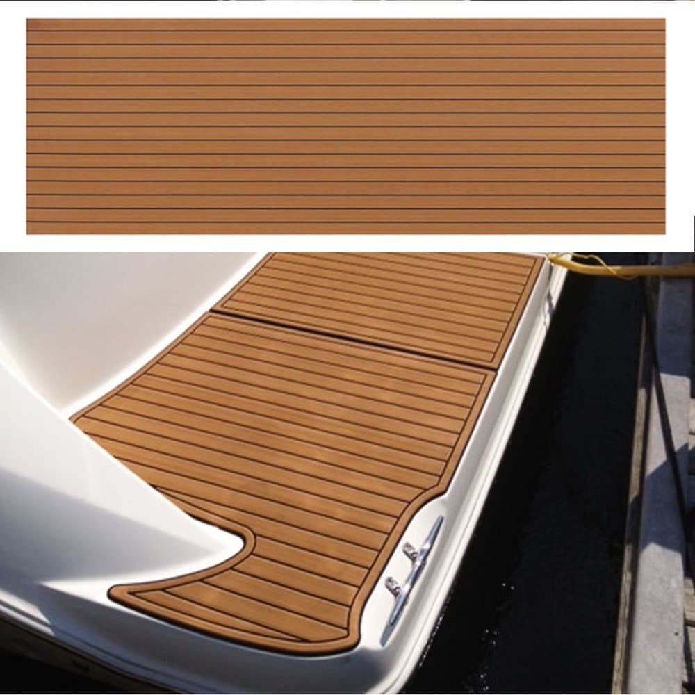 300x90cm 6mm EVA Foam Båt Yacht Golvmatta Däck Matta Självhäftande