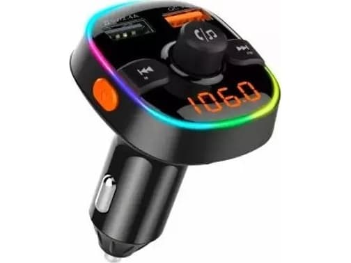 Extra digitaalinen FM-modulaattori autoon BC52LQ (RGB LED, QC 3.0, micro SD, handsfree)