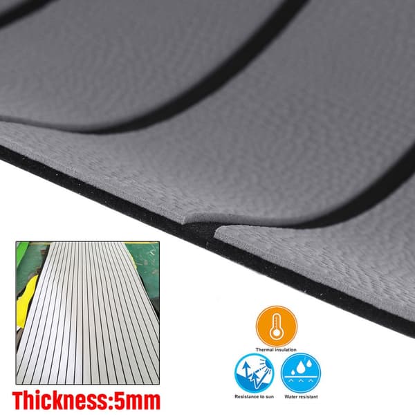 EVA Skum Faux Teak Sheet Båt Yacht Syntetisk Teak Decking, 1200mmx2400mmx5mm