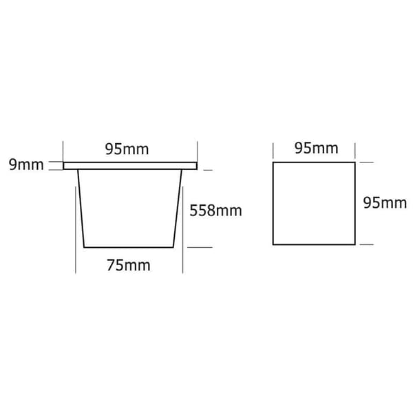 Nuova Rade Case Mixer Tap Hvid 95 x 95 mm