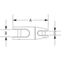 Miniatyrbillede 2 af 2: Seachoice Anchor Swivel Grå 117 mm