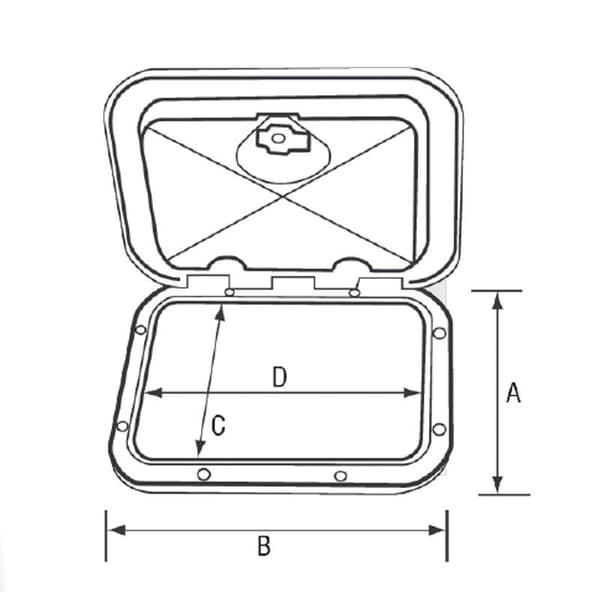 Nuova Rade Classic Storage Hatch Hvid