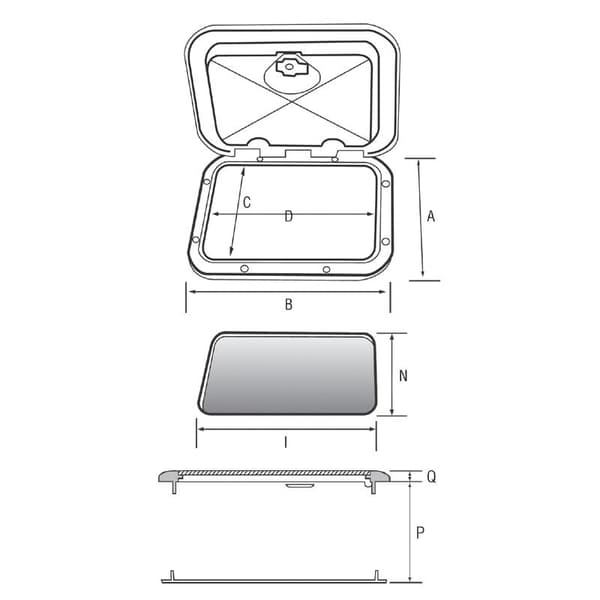 Nuova Rade Euro 1 Hvid 450 x 270 mm