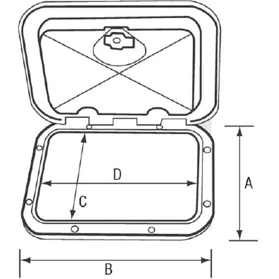 Nuova Rade Top Line 243x607 Mm Hvid