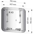 Miniatyrbillede 2 af 3: Vetus Luge Altus Transparent 507 x 507 mm