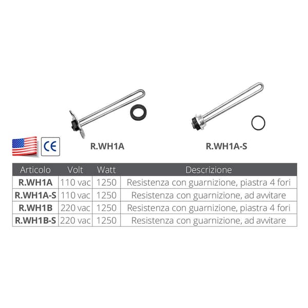 Raritan Engineering Vandvarmer Wh1b 220v Søvfarvet