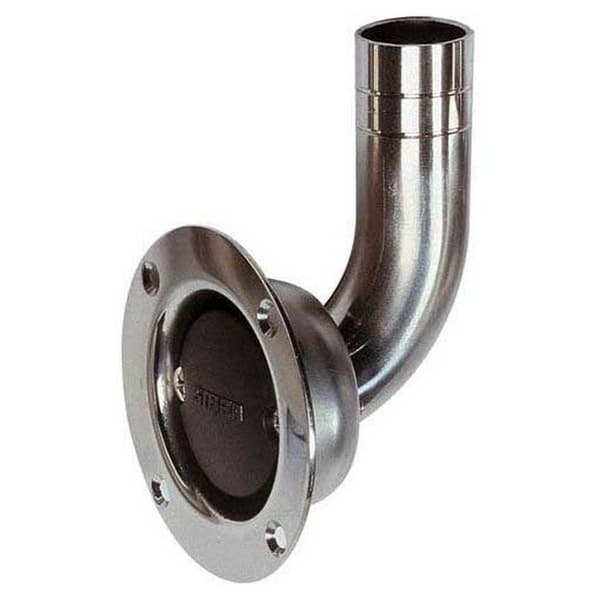 Vetus Airbleeding Nippel Rund Vinklad Ss Silver 38 mm
