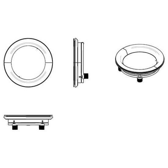 Vetus Aluminiumport Pw221 A1 Silver 260 mm