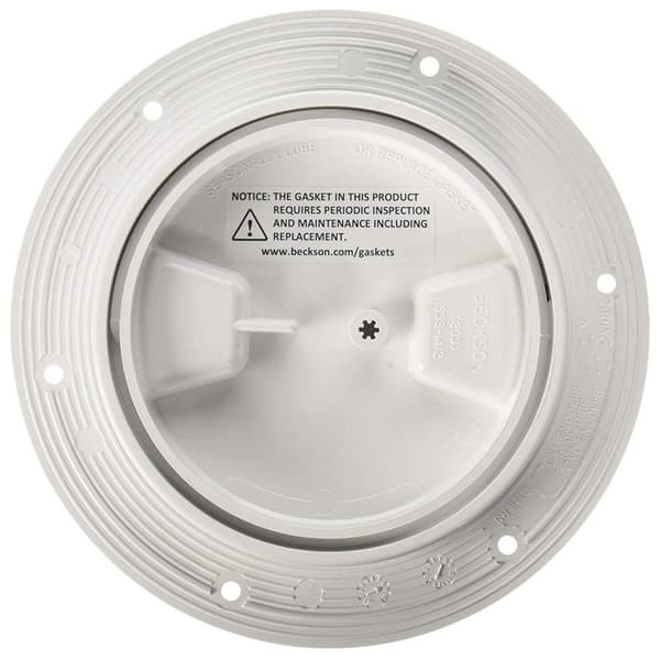 Beckson Marine Udskruningsdækplade Smooth 4´´ Hvid