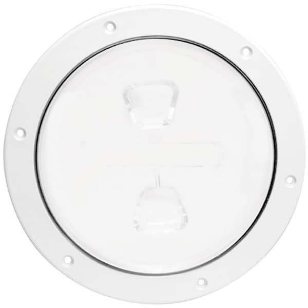 Beckson Marine Udskruningsdækplade Smooth 4´´ Hvid