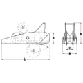 Miniatyrbillede 2 af 2: Maxwell Type Vippeankerleje 1 Transparent