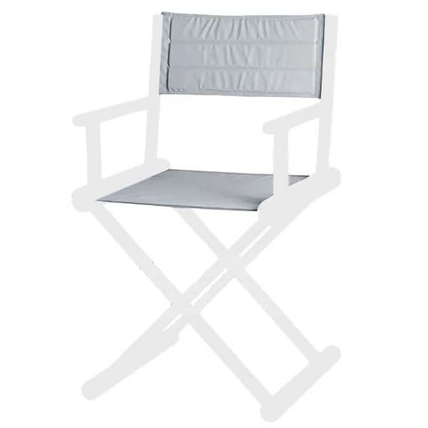 Marine Business Canvas Stol Reservdel Director Silver 48 x 45 x 1 cm
