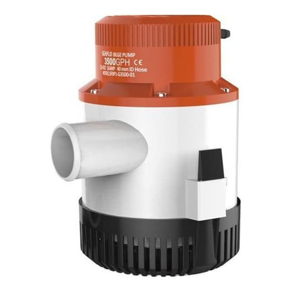 Seaflo Dykpumpe 3500 Gph 12v 12a Hvid,Orange,Sort 182 x 139 mm