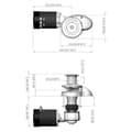 Miniatyrbillede 2 af 2: Maxwell Ankerspil Gypsy+tromme Rc8-8 12v 1000w 65tdc Cw Søvfarvet