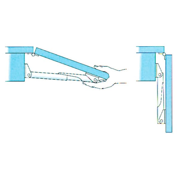 Roca Ab. Bord Fällbart Stöd Silver 247 mm