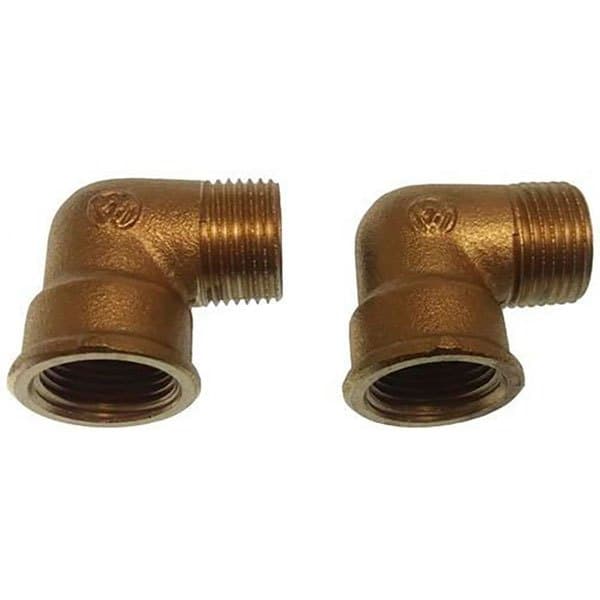 Goldenship Messing Han/hun Pipe Albue 90º Gylden 1 1/2´´