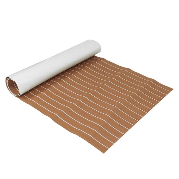 Eva vaahtomuovi lattia veneille jahdille, synteettistä tiikiä, 6mm 2400x900x6mm