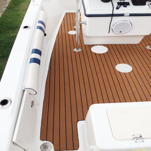 240*90*0,5 cm - Itseliimautuva Veneen Matto - EVA Teak-vaahto Laattamatto - Teakveneen Lattiapäällyste - Teakpuuveneen Kannet - Teak-lattiamatto - Par
