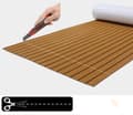 Pikkukuva 10 / 10: 240*90*0,5 cm - Itseliimautuva Veneen Matto - EVA Teak-vaahto Laattamatto - Teakveneen Lattiapäällyste - Teakpuuveneen Kannet - Teak-lattiamatto - Par