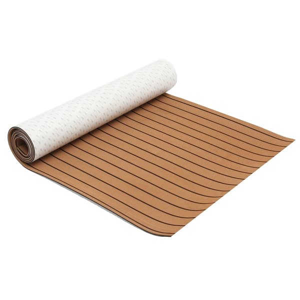 240*90*0,5 cm - Itseliimautuva Veneen Matto - EVA Teak-vaahto Laattamatto - Teakveneen Lattiapäällyste - Teakpuuveneen Kannet - Teak-lattiamatto - Par