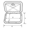 Miniatyrbillede 2 af 4: Nuova Rade Top Line With Lock 460x510 Mm Hvid