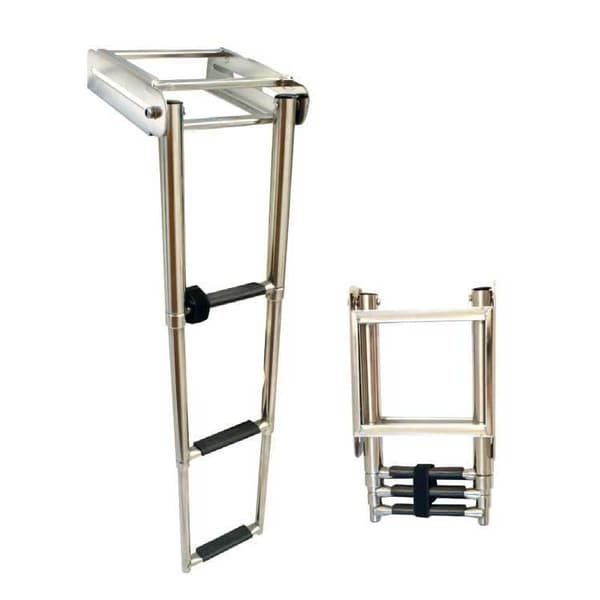 Lalizas Stainless Steel Platform Telescopic Grå 3 Steps