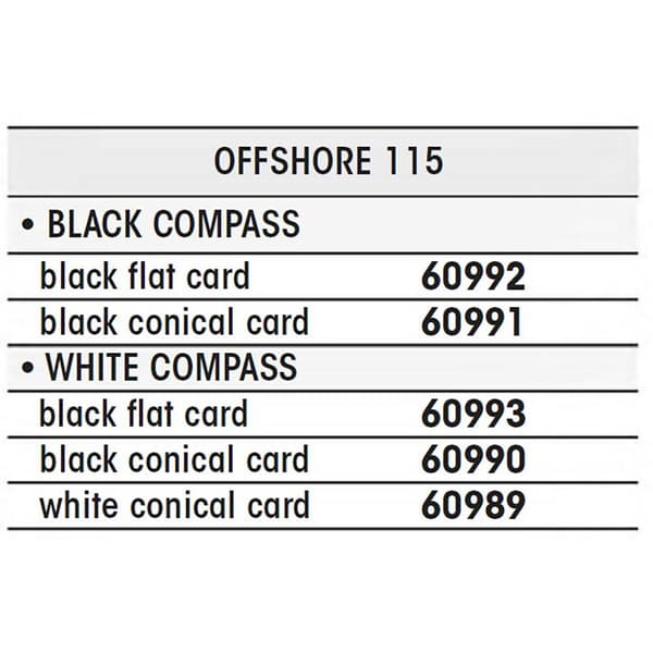 Plastimo Kartiomainen Huuhtelu Compass Offshore 115 Musta