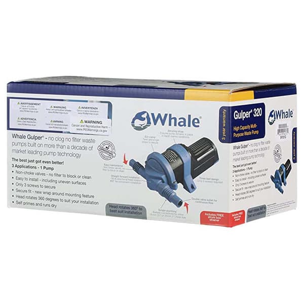 Whale Spildevandspumpe Gulper 320 Premium Blå