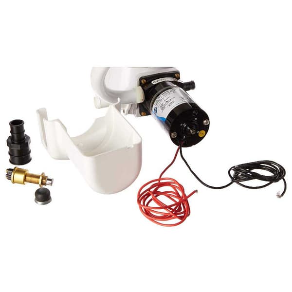 Jabsco Elektrisk Marine Toilet Compact Hvid 17 5/8 x 13 7/8 x 14´´