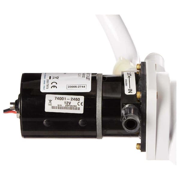 Jabsco Elektrisk Marine Toilet Compact Hvid 17 5/8 x 13 7/8 x 14´´