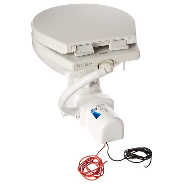 Jabsco Elektrisk Marine Toilet Compact Hvid 17 5/8 x 13 7/8 x 14´´