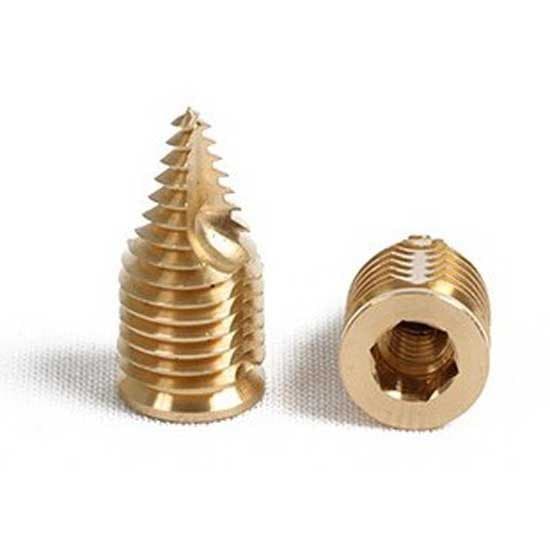 Pike N Bass 50 Inserts Brass Autopercant M8 Guld M8