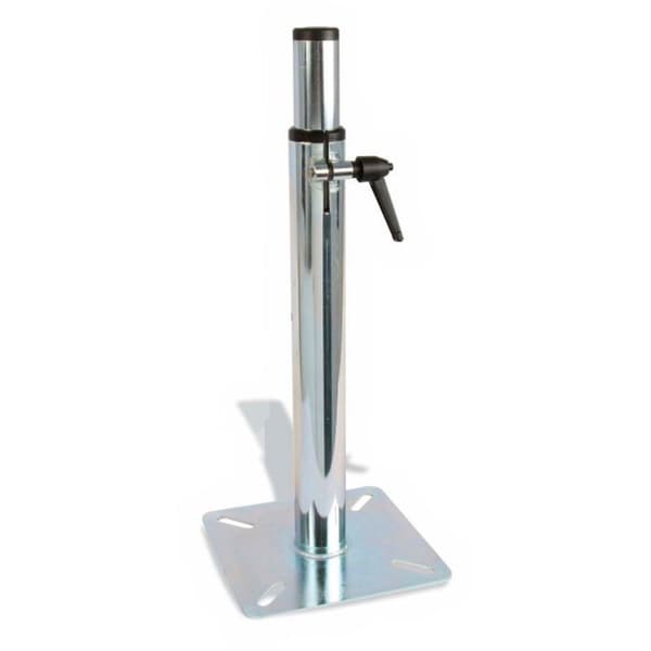 Pike N Bass Acier Seat Foot Telescopic + Base Plate Hopeinen 460-740 mm