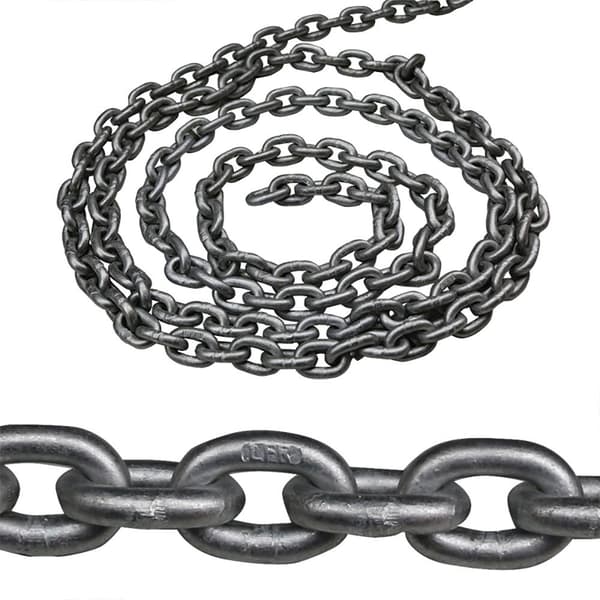 Lofrans Hot Dip Galvanized Chain Iso 4565/din 766/g40 Calibrated 6 Mm 50 M Grå