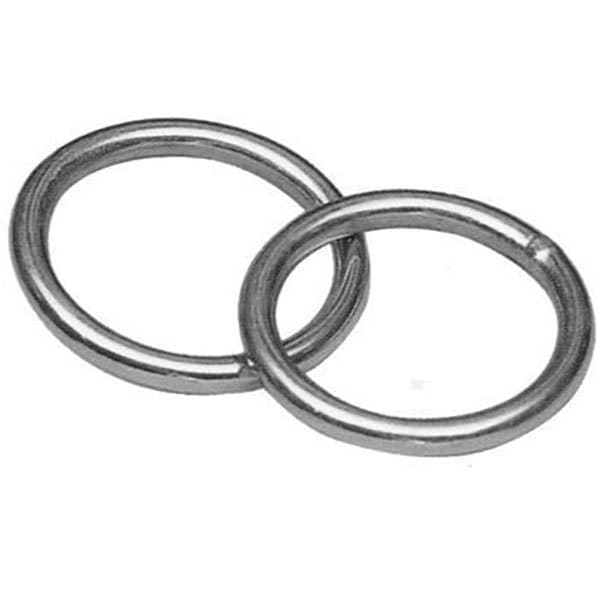 Goldenship Svetsad Rund Rigg 25 Enheter Silver 8 x 40 mm