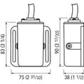 Pikkukuva 2 / 2: Quick Italy Elektroninen Pilssikytkin 20a 12/24v Hopeinen