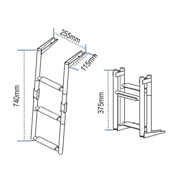 Lalizas Stainless Steel Platform Sort 1+2 Steps