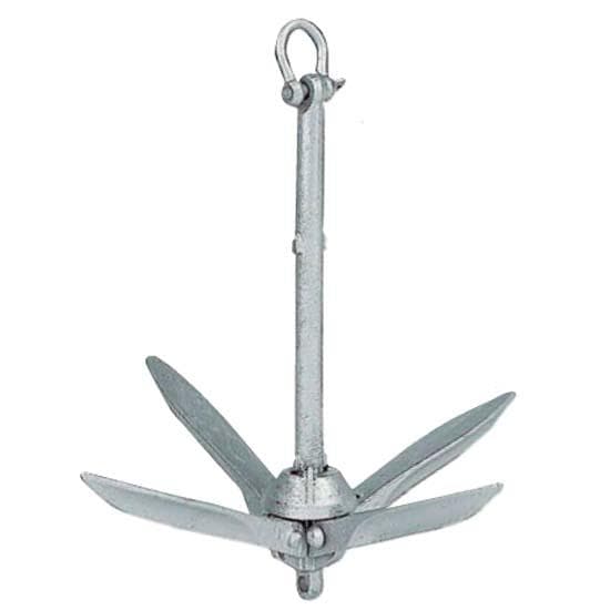 Plastimo Folding Grapnel With Straight Flukes 7.5 Grå 7.5 kg