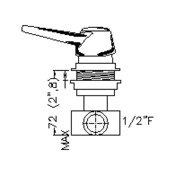Elettrogas Aravon Brusevandhane 42 Mm Søvfarvet