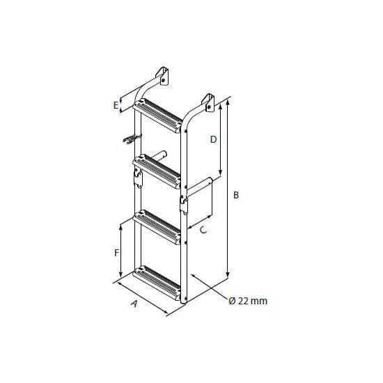 Nuova Rade Foldable Stainless Steel Grå 2 Steps