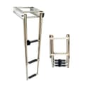 Miniatyrbillede 1 af 2: Lalizas Stainless Steel Platform Telescopic Gylden,Søvfarvet 3 Steps
