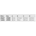 Pikkukuva 3 / 3: Plastimo Bow V 100 Valkoinen 505 x 480 mm