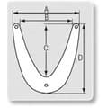 Pikkukuva 2 / 3: Plastimo Bow V 100 Valkoinen 505 x 480 mm
