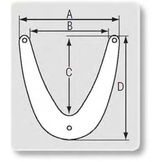 Plastimo Bow V 100 Valkoinen 505 x 480 mm